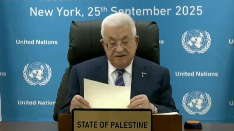Filistin Devlet Başkanı Mahmud Abbas, Amerika Birleşik Devletleri'nin vize engeline takılmasına rağmen, 80. BM Genel Kurulu'nda önemli bir konuşma yaptı. Video aracılığıyla gerçekleşen konuşmasında, Filistin'in karşı karşıya olduğu zorluklara dikkat çekti ve halkının taleplerini dile getirdi.