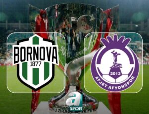 Bornova 1877-Afyonspor Ziraat Türkiye Kupası İlk Tur Maçı Programı ve Yayın Bilgileri