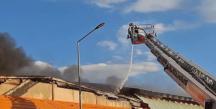 Erzurum Organize Sanayi Bölgesi'nde Kimyasal Yangın Mücadelesi
