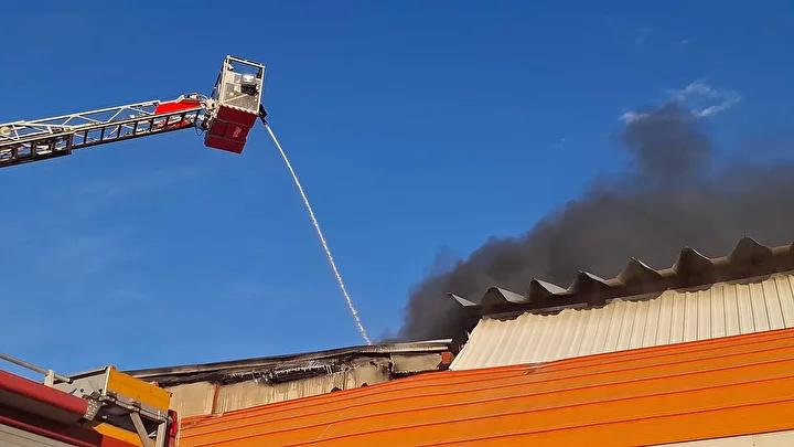 Erzurum Organize Sanayi Bölgesi'nde Kimyasal Yangın Mücadelesi