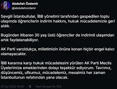 İstanbul Büyükşehir Belediyesi'nin Öğrenci Indirim Kararına Hukuki Destek