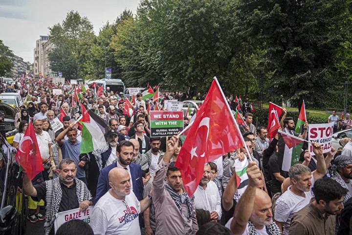 İstanbul'da Dayanışma ve Uluslararası Filolar Gazze İçin Yürüyüş ve Destek Etkinlikleri