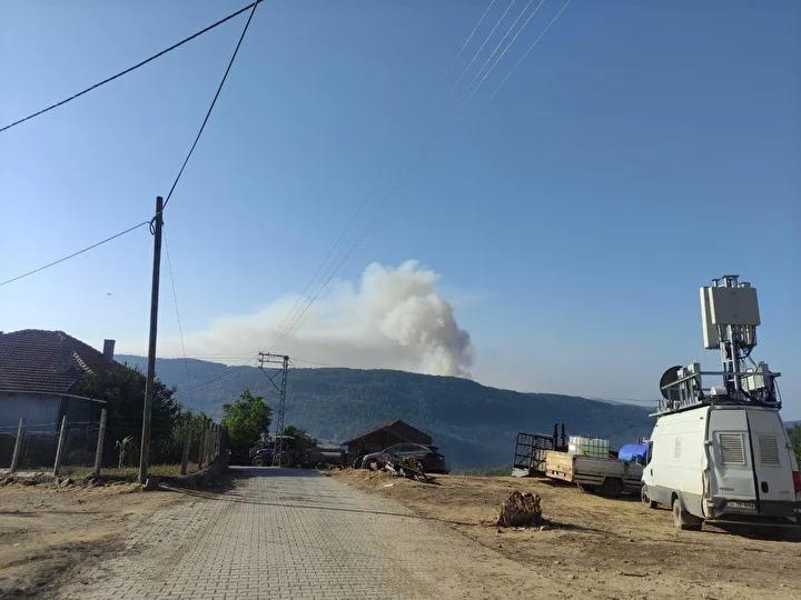 Karabük’te Orman Yangınına Hızla Müdahale Ediliyor