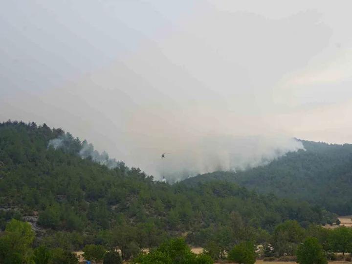 Kastamonu Araç ilçesindeki Orman Yangınlarında Müdahale Sürüyor