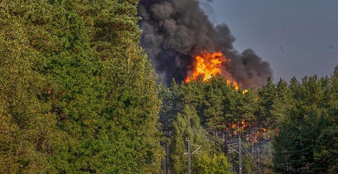 Litvanya’da LPG Yüklü Vagonlarda Çıkan Yangın Büyük Panik Yarattı