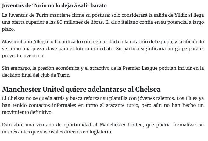 Manchester United, Kenan Yıldız İçin Juventus’la Yarışta Öne Geçiyor