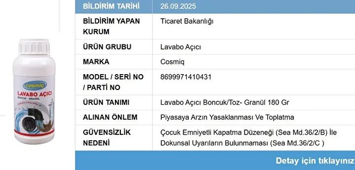 Sağlığı Tehdit Eden Güvensiz Ürünlere Dikkat: Güncel Güvenlik Uyarısı