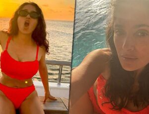 Salma Hayek’in Doğum Günündeki Bikinili Pozuyla Güzelliği Bir Kez Daha Göz Kamaştırdı