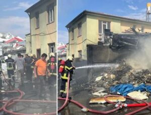 Şeker Mahallesi Tersane Sokak’ta Yangın Kontrol Altına Alındı