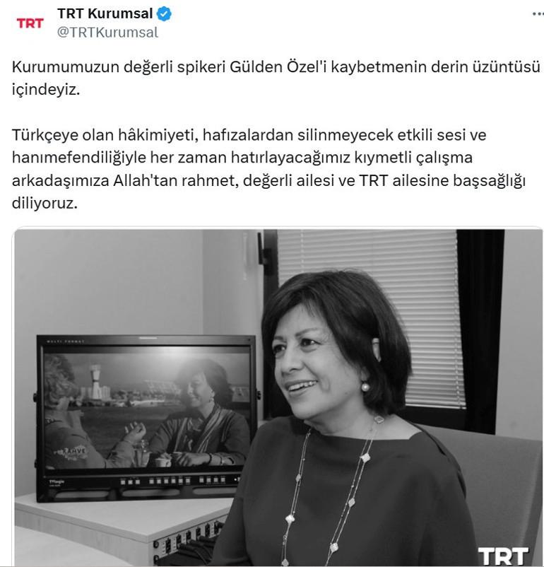 Türk Medyasının Sevilen İsmi Gülden Özel'in Vefatı