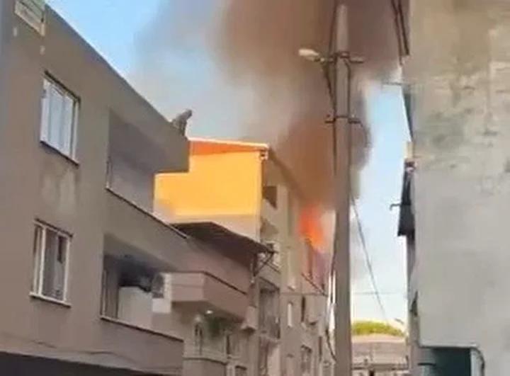 Yenidoğan Mahallesinde Üç Katlı Binada Çıkan Yangın Anı ve Sonrası