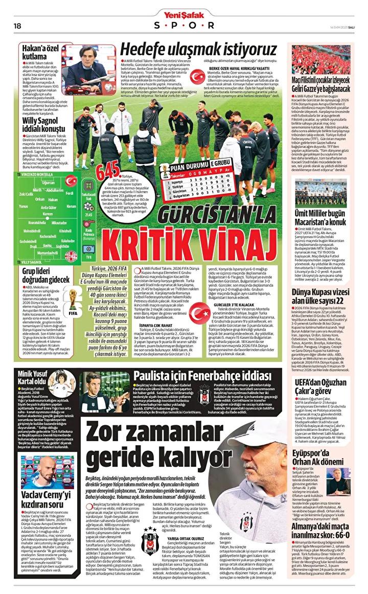 14 Ekim 2025 Gazetesi Manşetleri ve Güncel Haberler