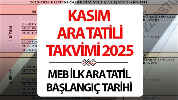 Kasım Ara Tatili Tarihleri ve Süresi