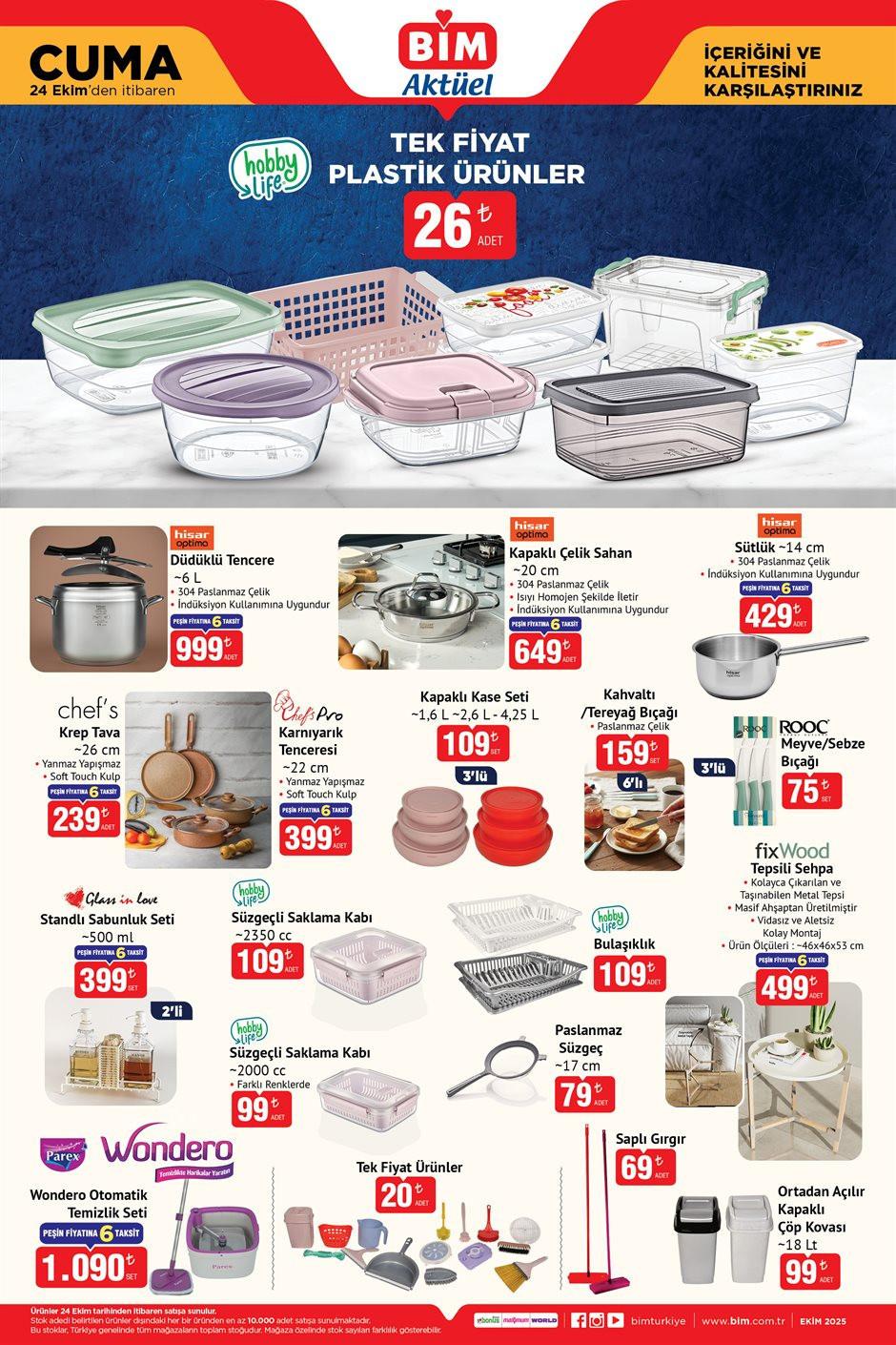 2025 Ekim Haftası BİM Aktüel Ürünler ve Fırsatlarla Dolu Katalog
