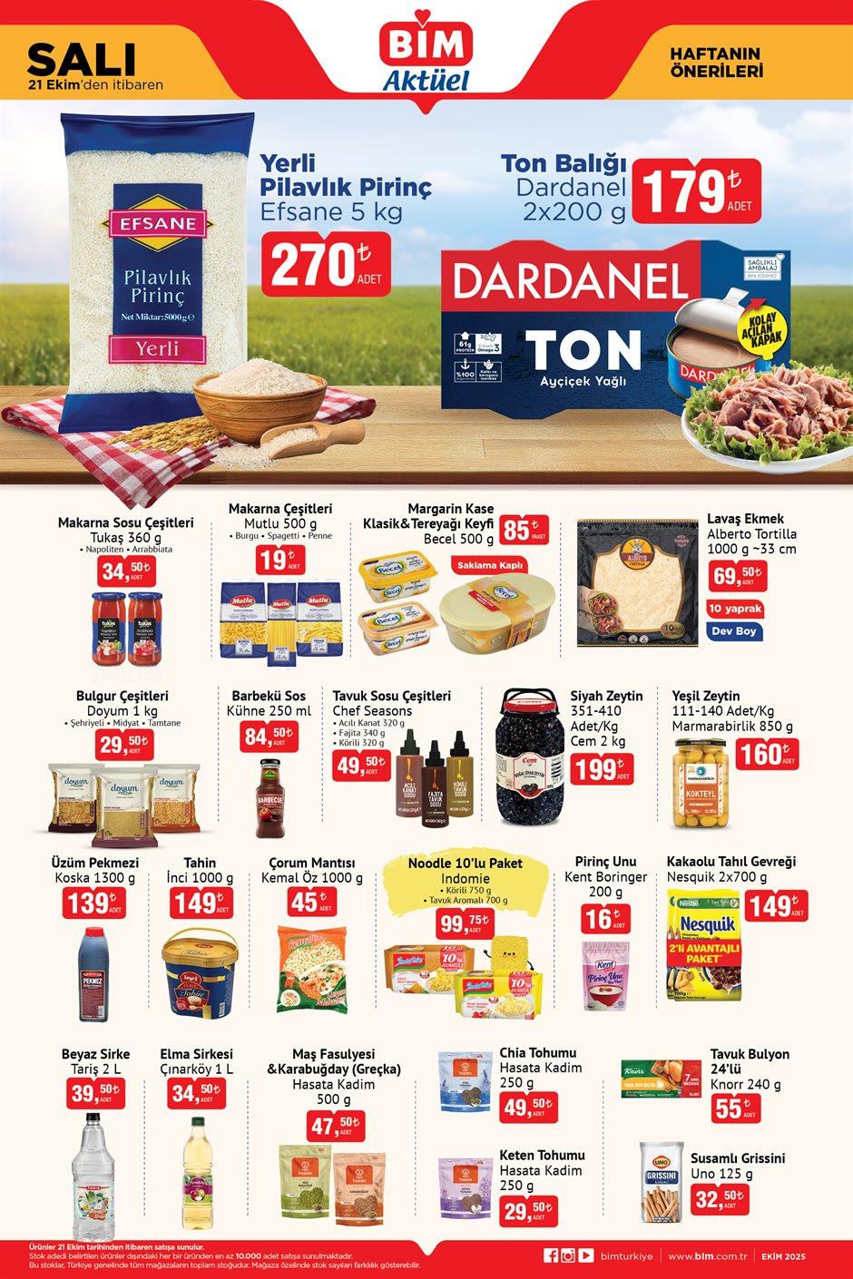 2025 Ekim Haftası BİM Aktüel Ürünler ve Fırsatlarla Dolu Katalog