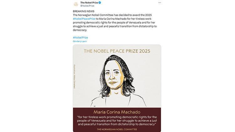 2025 Nobel Barış Ödülü Sahibi Marina Corina Machado Kimdir?