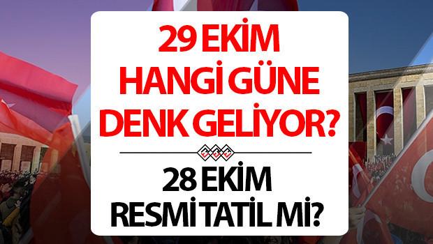 29 Ekim Cumhuriyet Bayramı'nın Haftaya Düşüşü ve Tatil Durumu