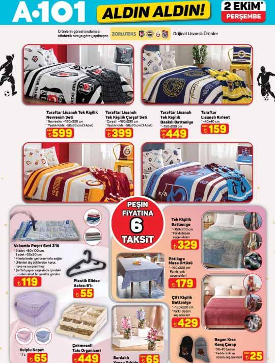 A101 2 Ekim Aktüel Kampanyası ve Haftanın Güze ürünleri