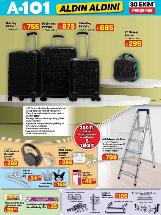 A101 30 Ekim 2025 Aktüel Ürünler ve Kampanya Detayları