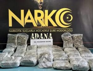 Adana’da Uyuşturucu Operasyonu: 55 Kilogram Skunk Ele Geçirildi