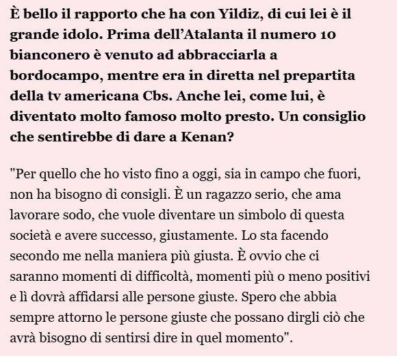 Alessandro Del Piero'nun Kenan Yıldız Hakkındaki Düşünceleri
