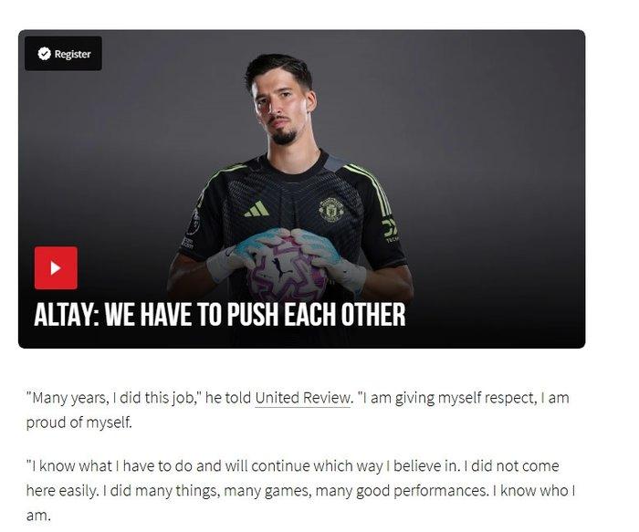 Altay Bayındır'dan Manchester United Röportajında Öne Çıkanlar