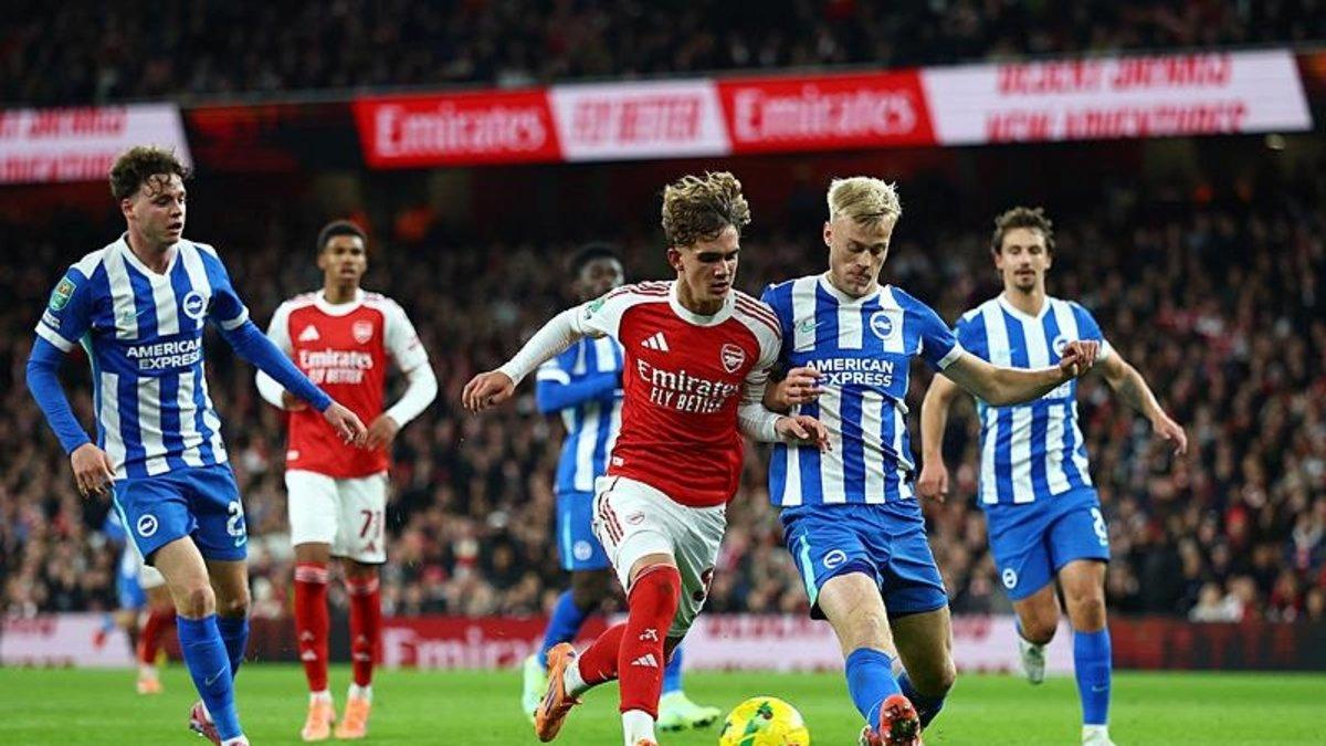 Arsenal, Lig Kupası Son 16 Turu’nda Brighton’ı Evinde Devirdi