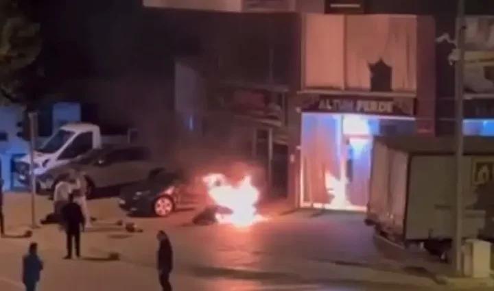 Bucak'ta Motorlu Yayaya Çarpan Otomobil İtfaiye ve Sağlık Ekiplerini Hareketlendirdi