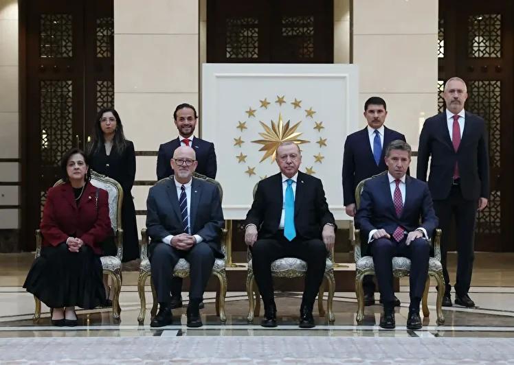 Cumhurbaşkanı Erdoğan'dan Yüksek Düzeyli Yabancı Temsilcilerle Kabul Töreni