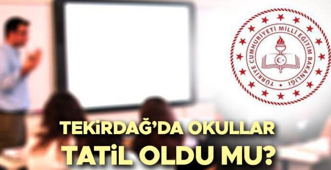 Deprem Sonrası Tekirdağ ve Çevre İlçelerde Okullara Durum Değerlendirmesi