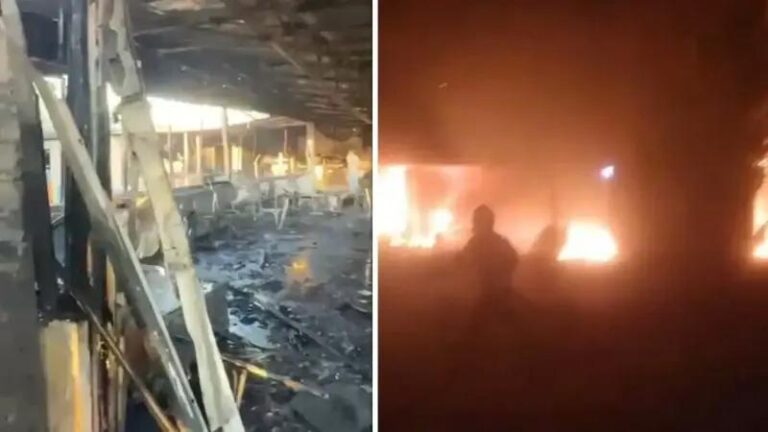 Diyarbakir Otogarinda Gece Yangini Cevre Guvenligi Saglandi