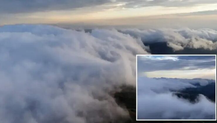 Dürtmen Dağı’nın Büyüleyici Sisli Manzarası ve Doğa Harikaları