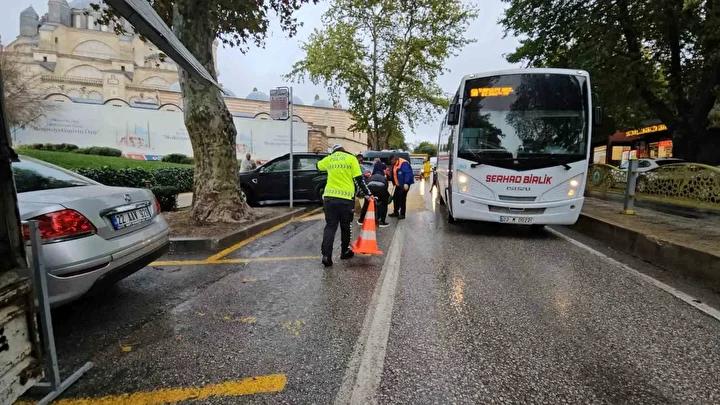 Edirne’de Yağ Sızıntısı Nedeniyle Trafik Kazası Yaşandı