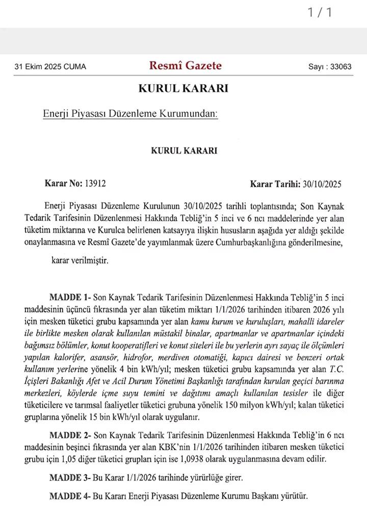 Elektrik Tüketim Limitleri ve Devlet Desteği Güncellemeleri 5 Elektrik Tüketim Limitleri ve Devlet Desteği Güncellemeleri