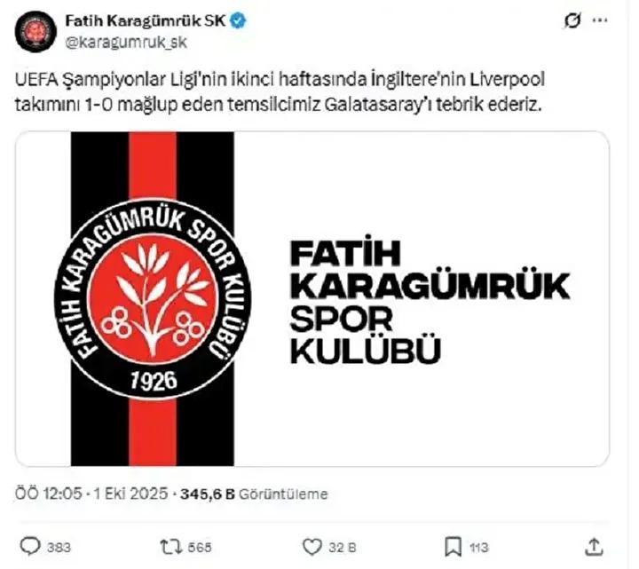 Galatasaray UEFA Şampiyonlar Ligi Tarihinde Yörük Gibi Bir Zafer Kazandı