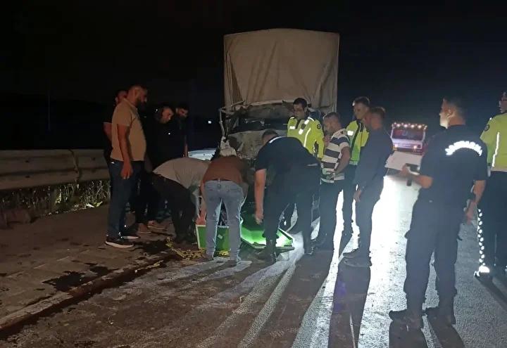 Gaziantep'te Feci Trafik Kazası Sonrası Ayak İzleri Kaldı