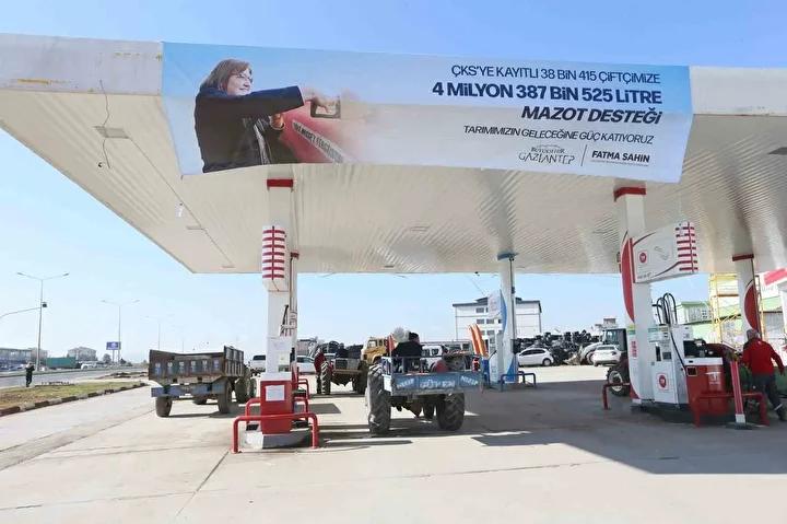 Gaziantep'te Tarımsal Üretimi Destekleyen Yüzde 100 Hibe Mazot Programı Devam Ediyor