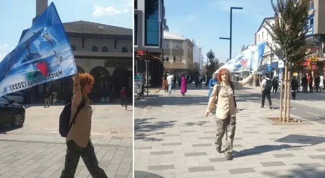 Gazze İçin Destek Yürüyüşüne Düzce’den Katılım