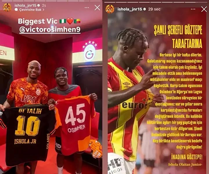 Göztepe Futbolcusu Olaitan'tan Sosyal Medya Özrü ve Takım Destek Mesajı 3 Göztepe Futbolcusu Olaitan'tan Sosyal Medya Özrü ve Takım Destek Mesajı