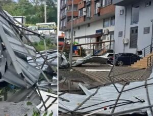 Hatay’da Fırtına ve Sağanak Etkili Oldu: Çatı Uçmaları ve Su Birikintileri