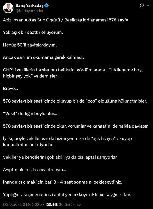 CHP'nin İddianame Hakkında Eleştirileri