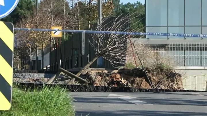 İnşaat İstinat Duvarının Çöküşü Şehir Güvenliğini Tehdit Etti