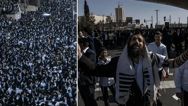 İsrail’de Askerlik Karşıtı Büyük Gösteri Batı Kudüs’te Gerçekleşti