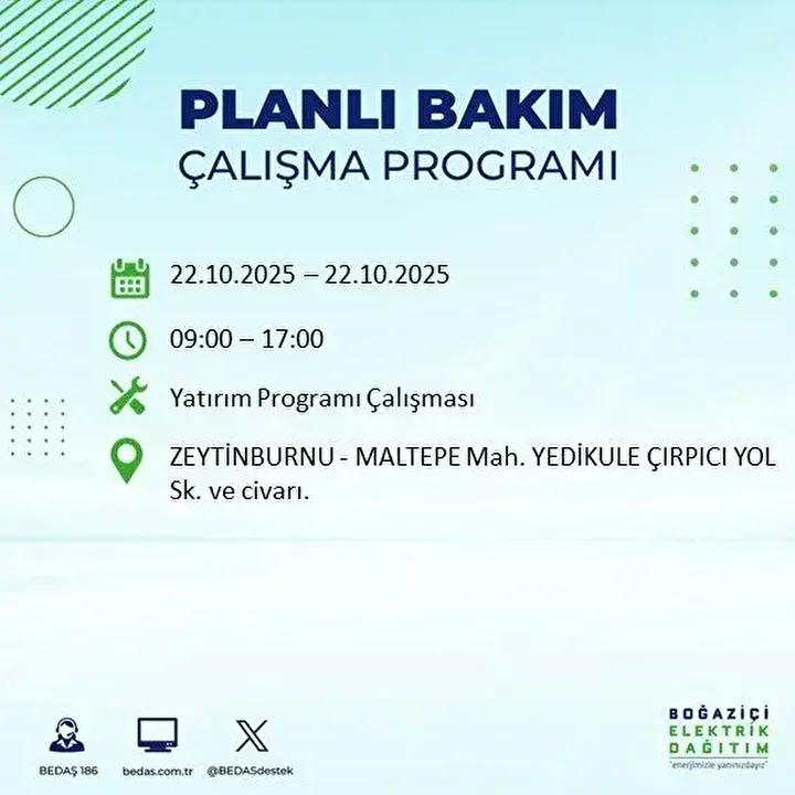 İstanbul Avrupa Yakası Elektrik Kesintileri ve Öğle Saatlerine Özel Uyarılar