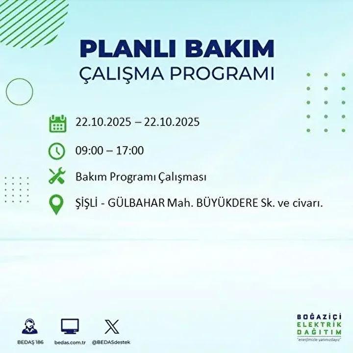 İstanbul Avrupa Yakası Elektrik Kesintileri ve Öğle Saatlerine Özel Uyarılar