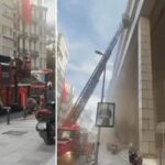 Istanbul8217da Is Merkezi Yangini Guvenlik Kameralarina Yansidi