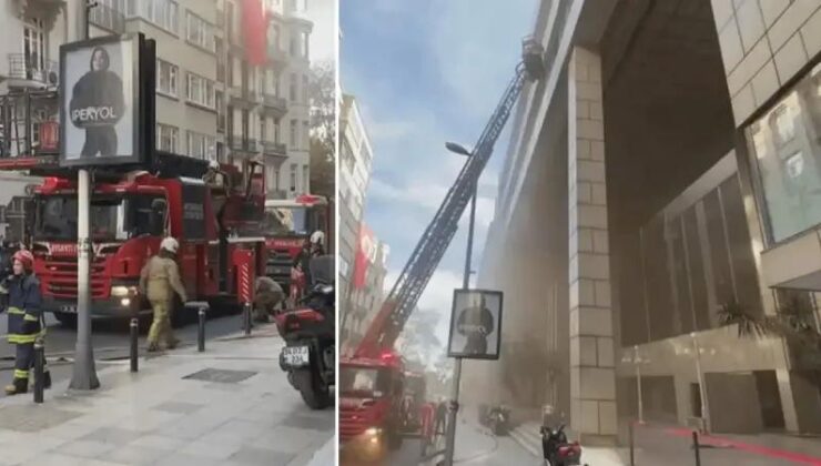 İstanbul’da İş Merkezi Yangını Güvenlik Kameralarına Yansıdı