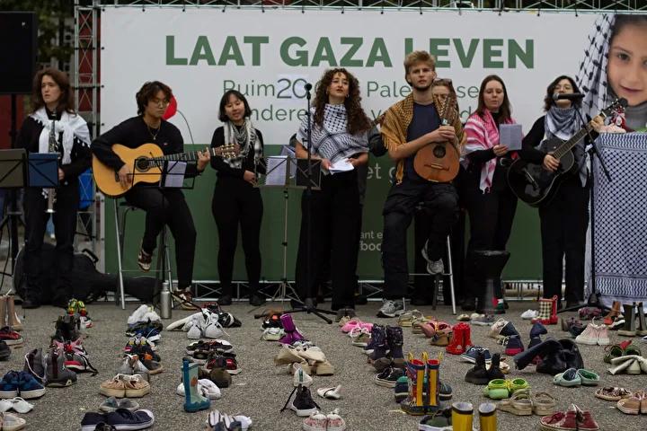 Maastricht'ta Filistinli Çocuklar ve Gazeteciler İçin Anma Etkinliği