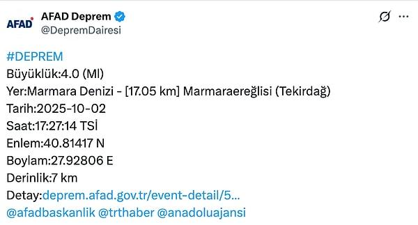 Marmara Bölgesinde Son Depremler ve Güncel Bilgiler