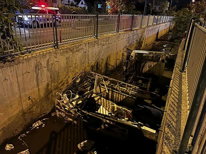 Melikgazi'de Şok Kamyonet Kazası: Kanal Düşüşü ve Yaralanmalar